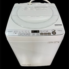 【2020年製】SHARP ES-KS70V-W 全自動電気洗濯...