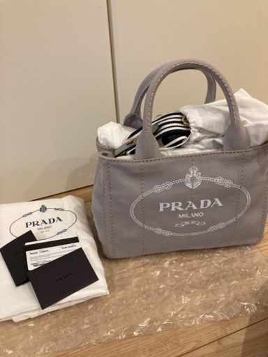 新品未使用　PRADA カナパ　グレー　発送OK