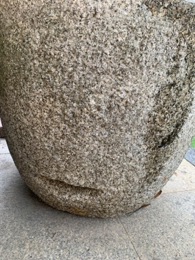 石臼　餅つき　日本庭園　メダカ　水槽　稲田石　庭　石材　高級