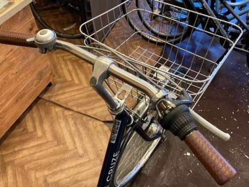 LEDオートライト】6段変速 27インチ自転車 ブルー