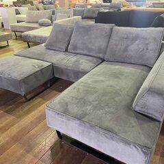 最高級カウチソファー！カバーリングソファー！クッションはもちろんですが、本体のカバーを外して洗えます！