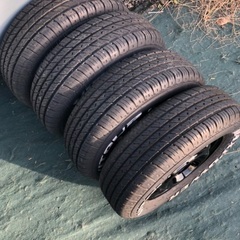 『✨ホワイトレタータイヤ✨』ホイール付 【 MAX POWER 】バリ溝！12インチ，中古タイヤ. ホイール 4本セット❗️