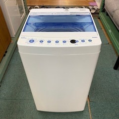 【リサイクルサービス八光　田上店　安心の3か月保証　配達・設置OK】Haier 5.5kg 全自動洗濯機 　2019年製　JW-C55CW