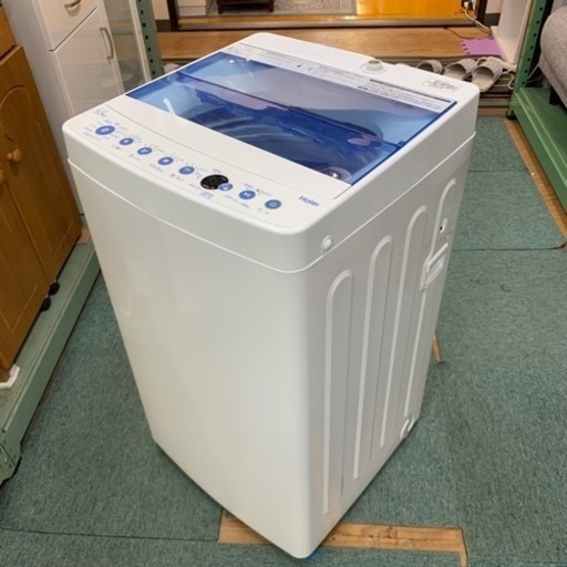 【リサイクルサービス八光　田上店　安心の3か月保証　配達・設置OK】Haier 5.5kg 全自動洗濯機 　2019年製　JW-C55CW