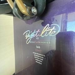 スノボード: K2板146cm、salomonビンディング、バートンケースの3点セット