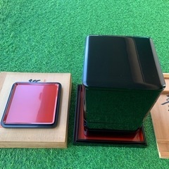 輪島塗 光栄堂製 高級 五段重（蓋2枚）＋ 入れ子の塗盆