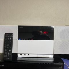 Pioneer スタイリッシュＡＶコンポ X-SMC2-W 正常動作品(AS-BT200実装有り）本体/ACアダプタ/リモコン/説明書 現状渡し。