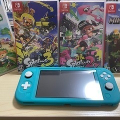 【募集停止】【ソフト4種付き】Nintendo Switch ターコイズ