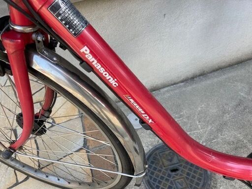 中古 Panasonic ビビDX 26型 BE-END636R 赤 電動アシスト自転車 ?B品 