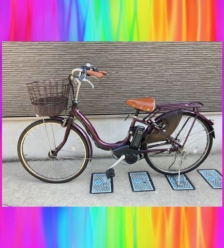 美車！バッテリーほぼ新品！8.7Ah　ヤマハ　パスナチュラ　26インチ　 電動自転車　電動アシスト自転車　1213ｒ4