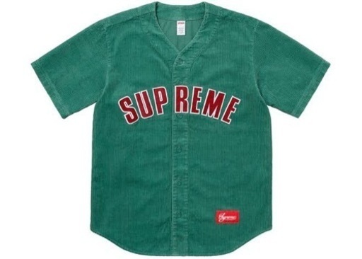 その他 Supreme Corduroy Baseball Jersey Green