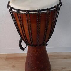 ジャンベ パーカッション 打楽器 アフリカ 民族楽器(中古品)