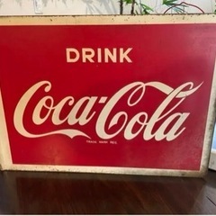 70年前のコカコーラの看板、鉄製