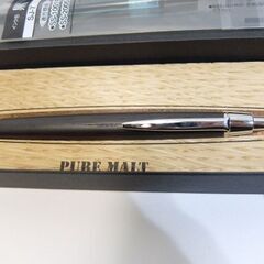 未使用☆PURE MALT ピュアモルト 木製ボールペン ノック...