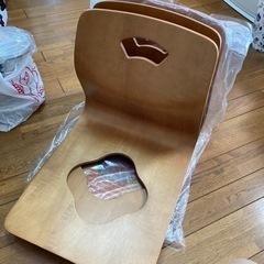 決まりました！木製の座椅子　4点セット