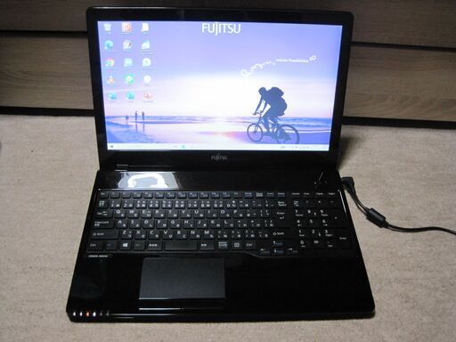 美品FUJITSU FMV LIFEBOOK AH30/A3 FMVA30A3B3 AMD Dual-Core E1-7010 HDD750GB/ メモリ/4GB/Office2021/無線/Bluetooth
