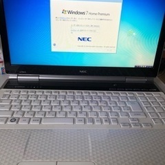(決定しました)ジャンク品。NECノートパソコン　Windows7