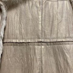 毛皮コート　ベージュゴールド
