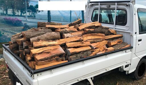 薪ストーブキャンプ広葉樹 薪割済のニセアカシア4-1薪 1棚水分6