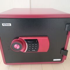 小型家庭用耐火金庫 エイコー YES COLOR SAFE テン...