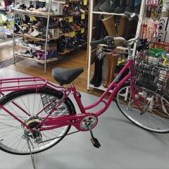 J081★使用感有り★普通自転車★MAYFUR★6段変速★LEDダイナモ★26インチ J081☆使用感有り☆普通自転車☆MAYFUR☆6段変速☆LED