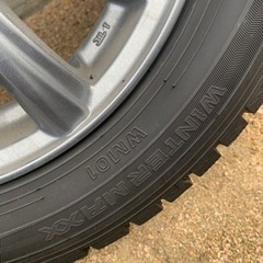 現在取引中　スタッドレスタイヤ、アルミホイール付155/65R13