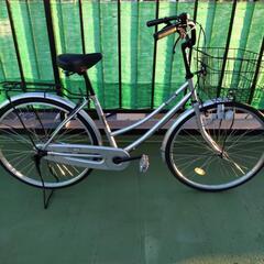 美品 (アサヒサイクル ) サントス シルバー 26インチ - 自転車 