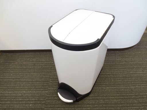 ■simplehuman　シンプルヒューマン　ダストボックス　ペダル式ゴミ箱　バタフライカン　20Ｌ　ホワイト