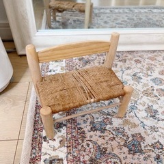 レトロ 木製 小さな椅子🪑