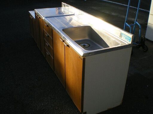 ☆ 流し台 シンク 調理台 ガス台 セット 右シンク