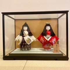 【お取引中】市松人形(ガラスケース付き)