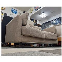 札幌【2人掛けソファ 布張地】ブラウン色系 茶色系 ファブリック 