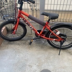 子供用自転車　赤　