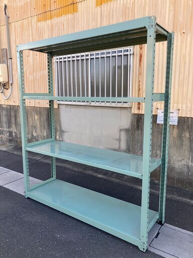  ボルトレス ノンボルト 4段 中量棚 1段耐荷重300㎏ W1855×H2100×D570 倉庫 店舗 工場 スチールラック スチール棚 業務用 愛知 岐阜 一宮市 グッドプライス一宮