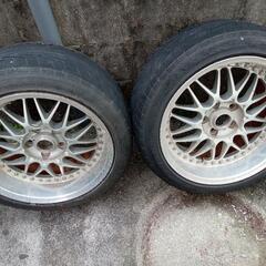 17インチ　4本　ホイール５穴　114.3　深リム　ドリケツ　