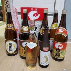 日本酒9本シャンパン1本合計10本