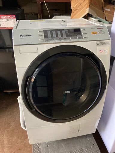 ☆中古￥55,800！【会員価格￥49,800】Panasonic　パナソニック　ドラム式電気洗濯乾燥機　家電　2017年製　NA-VX3700L型　幅64cmｘ奥行72cmｘ高さ102cm　【BL083】