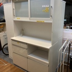 【キッチン棚/白】クリーニング済み【管理番号81214】