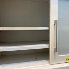 【キッチン棚/白】クリーニング済み【管理番号81214】