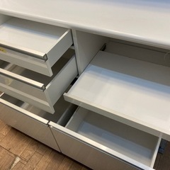 【キッチン棚/白】クリーニング済み【管理番号81214】