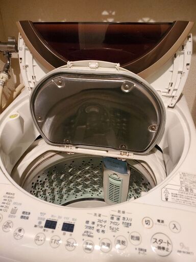 ②【美品‼️】シャープ2021年製 うくっ 6.0kg全自動洗濯機 穴 