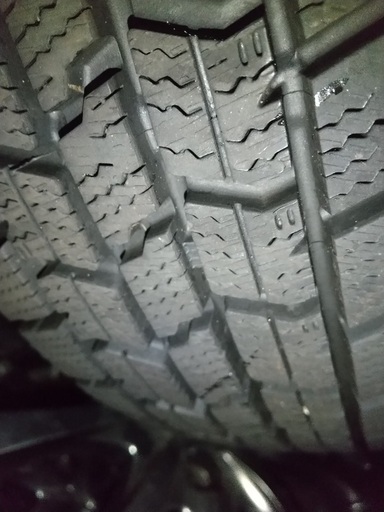 取引終了】（中古）スタッドレスタイヤ＋ホイール4本 155/80R13