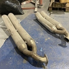 クラウン 15マジェスタ 爆音 リアピース 極太 100Φ ワンオフ カスタム 車高短 当時物 ハス切り