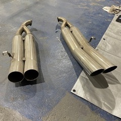 クラウン 15マジェスタ 爆音 リアピース 極太 100Φ ワンオフ カスタム 車高短 当時物 ハス切り