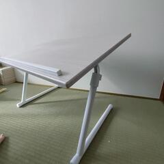 折り畳み式昇降テーブルホワイト