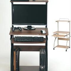 パソコンデスク 組み立て済 ナチュラル色 テーブル 机