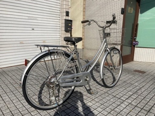 【26インチ自転車】変速なし　LEDオートライト付　前後タイヤ、鍵新品❗️　若林自転車　浜大津店　SALE中❗️