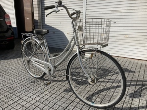 【26インチ自転車】変速なし　LEDオートライト付　前後タイヤ、鍵新品❗️　若林自転車　浜大津店　SALE中❗️