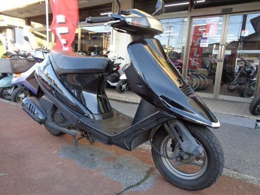 NO.4580　アドレスＶ１００　シャッターキー付き　２サイクルエンジン　ブラック　☆彡