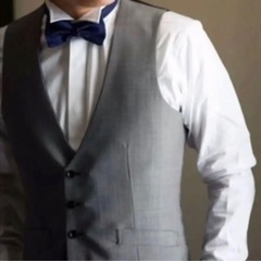 ウェディング　タキシード上下セット　スリーピース